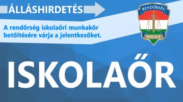 Iskolaőröket keres a rendőrség