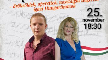 Egy est a zene jegyében: Eperjesi Erika és Kriston Milán előadása Hevesen