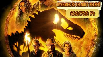 Mozifilm vetítés a Művelődési Központban: Jurassic World – Világuralom