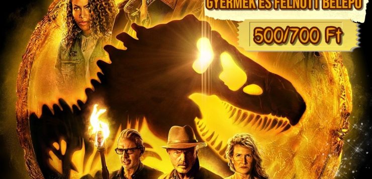 Mozifilm vetítés a Művelődési Központban: Jurassic World – Világuralom